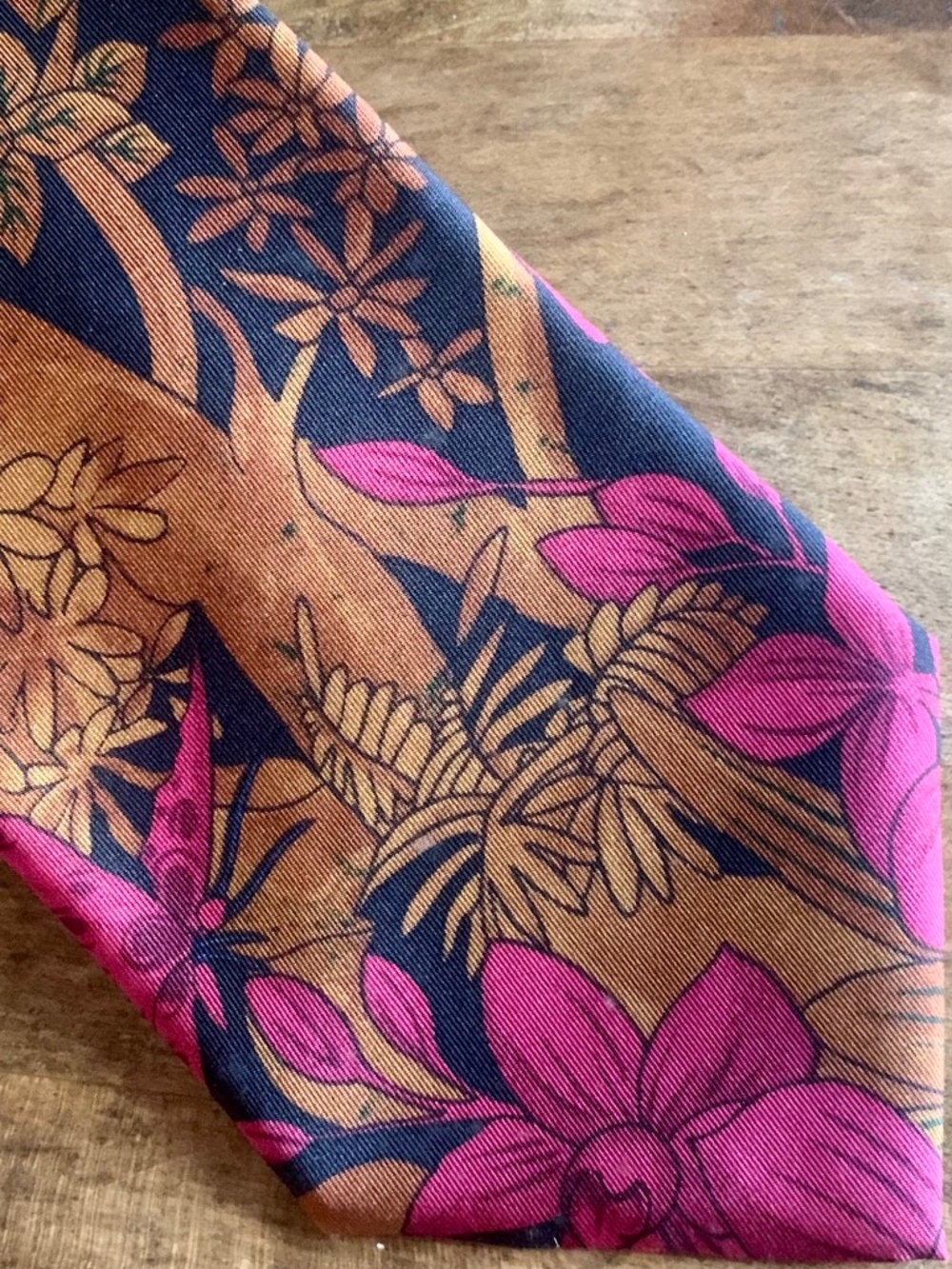 Enrico Coveri Vintage Silk Tie | Bold Floral Print | 3.5” Wide